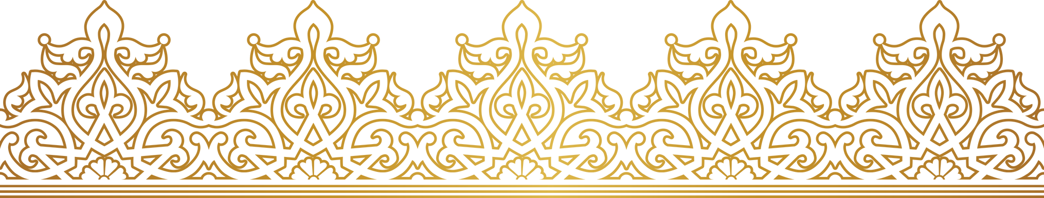 Gold Ornate Border in Moroccan Style